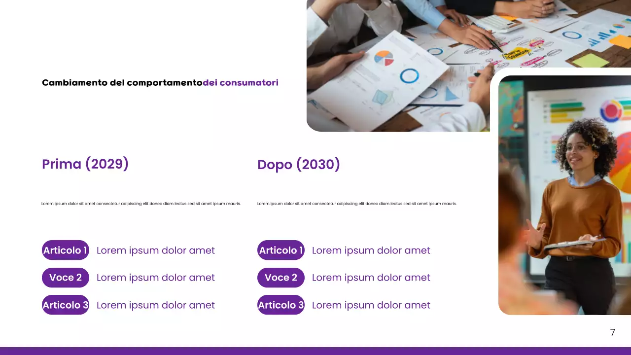 Presentazione del rapporto di mercato sulla chiave moderna viola