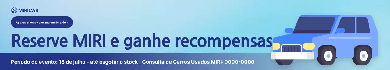 Promoção de carro moderno azul-celeste