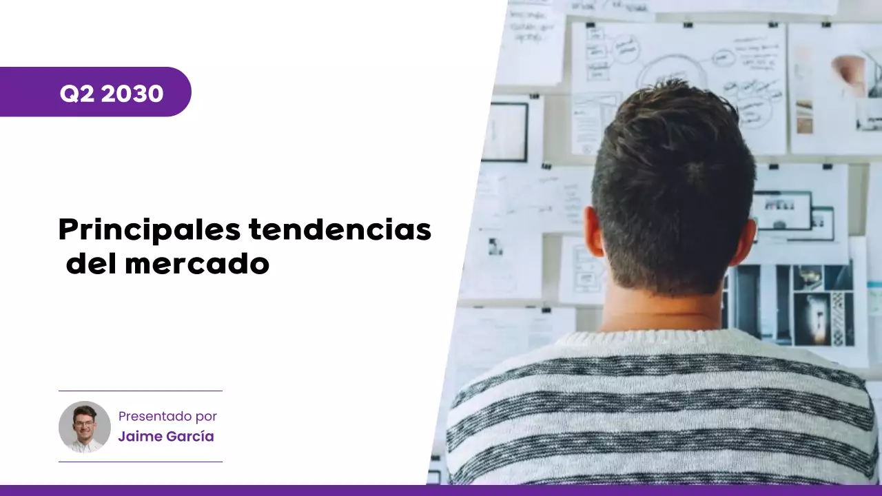 Presentación del informe de mercado de Purple Modern Key