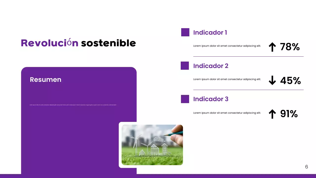Presentación del informe de mercado de Purple Modern Key