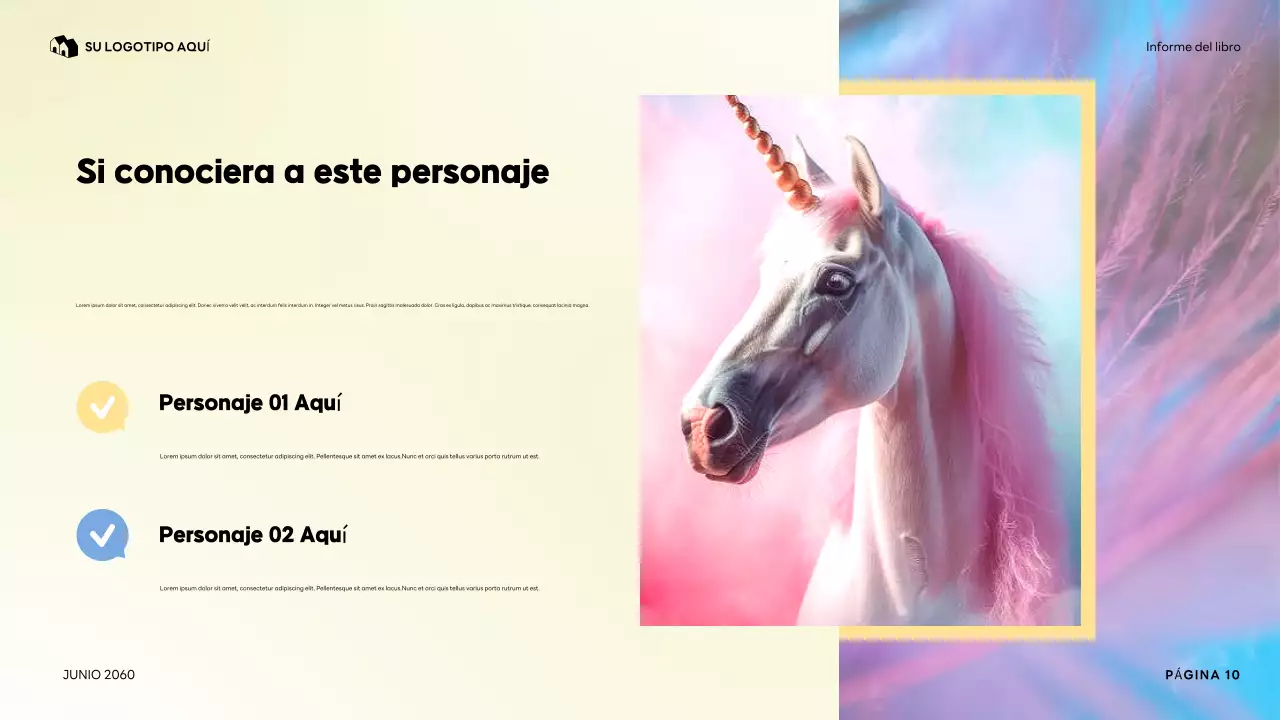 Presentación colorida de mi personaje favorito