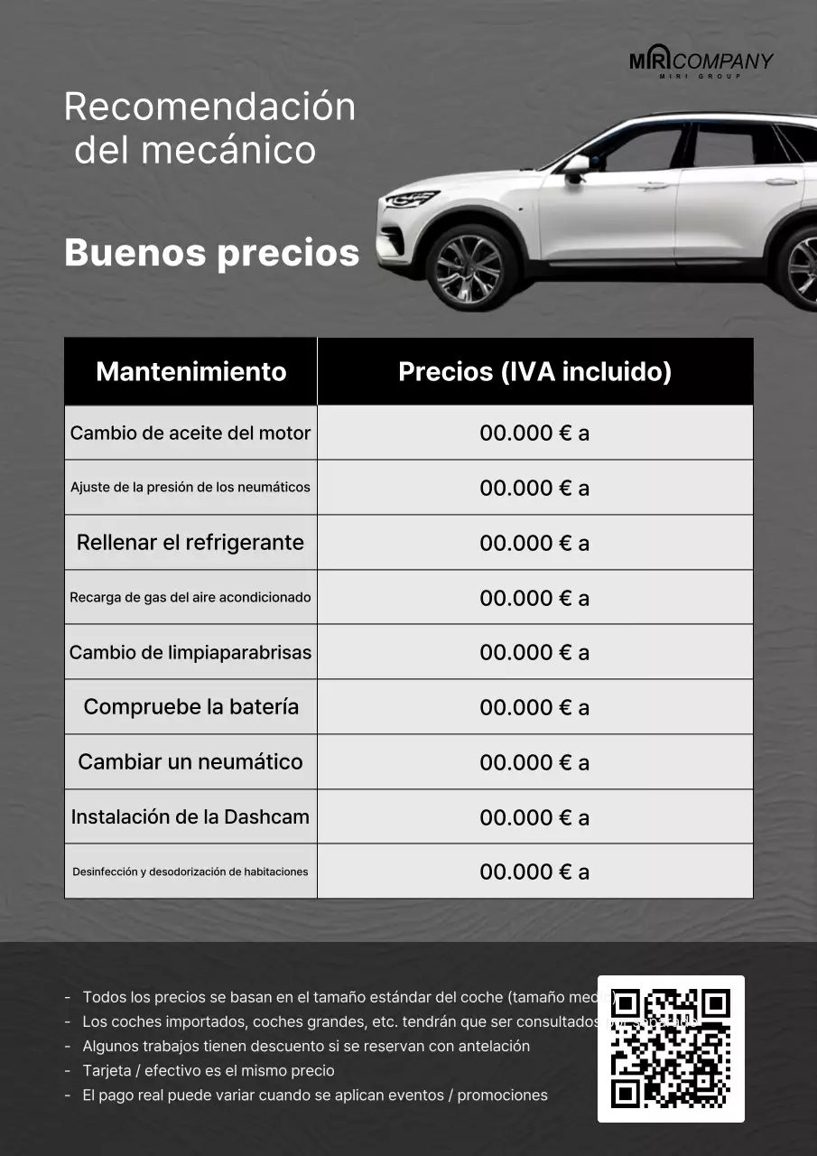 Anuncio de reparación de automóviles Gray Clean
