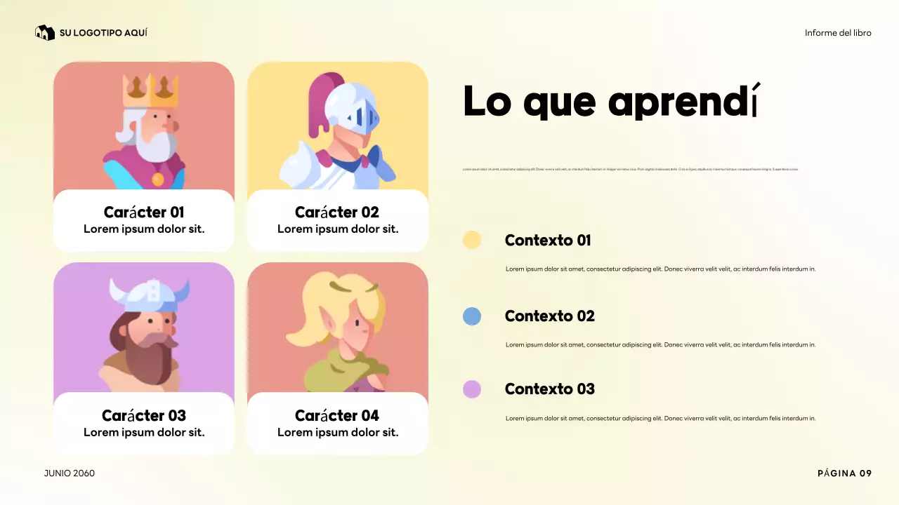 Presentación colorida de mi personaje favorito