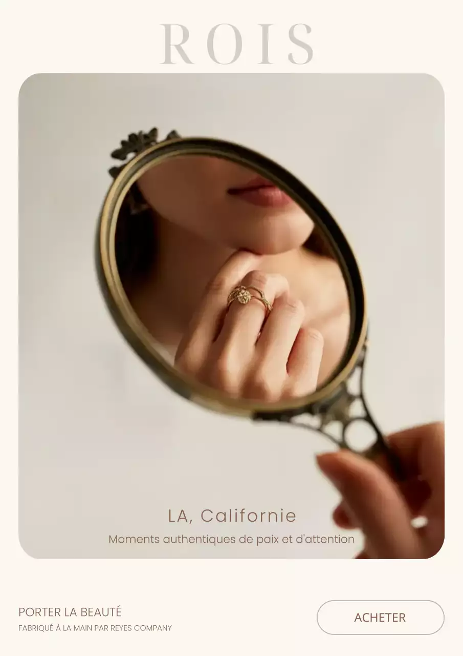 Publicité pour des bijoux élégants beiges