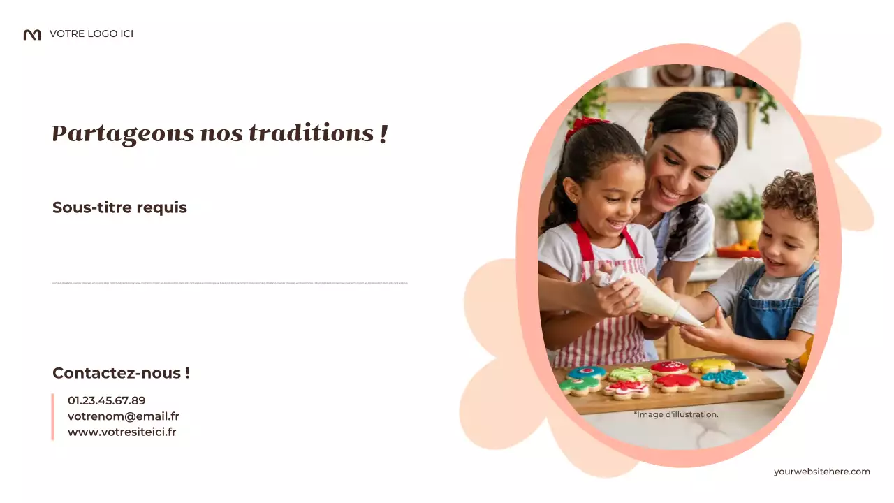 Présentation de mes traditions familiales en beige rustique