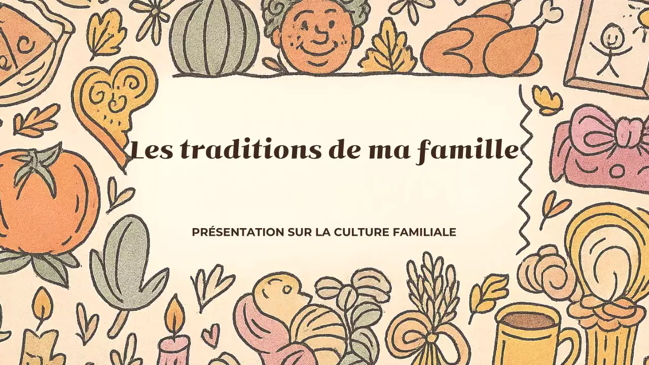 Présentation de mes traditions familiales en beige rustique