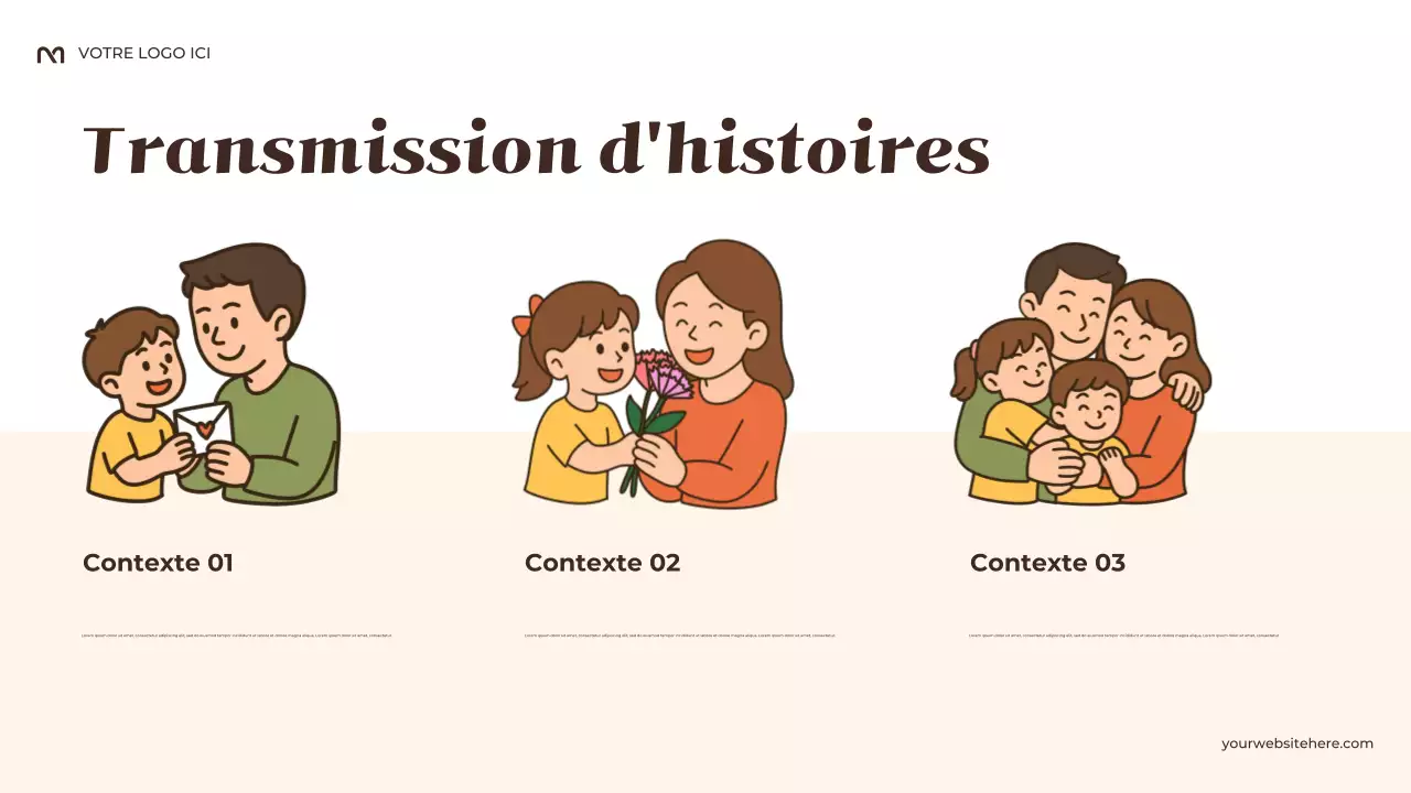 Présentation de mes traditions familiales en beige rustique