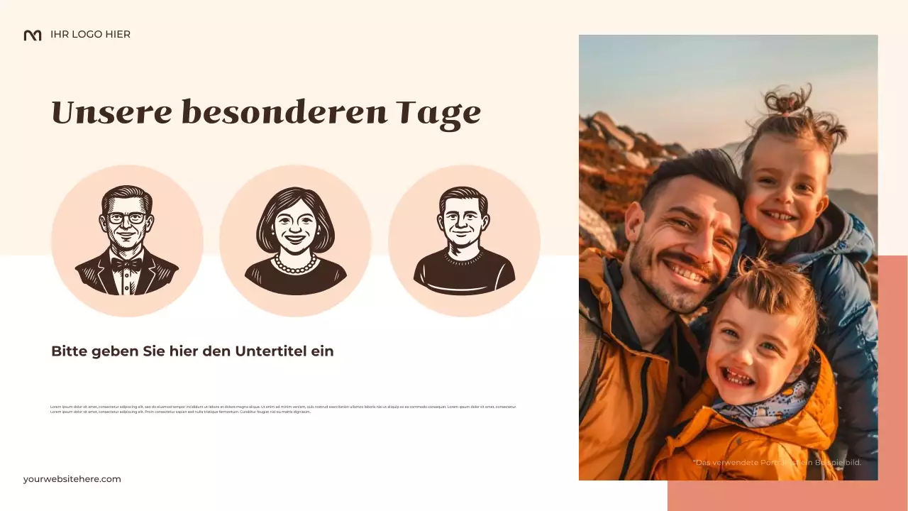 Beige Rustikal Meine Familientraditionen Präsentation