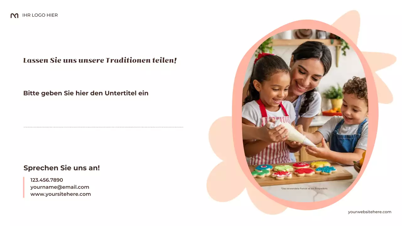 Beige Rustikal Meine Familientraditionen Präsentation