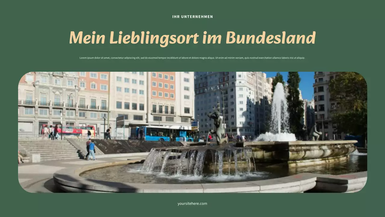 Modernes „My State Report“-Dokument in Beige und Marineblau