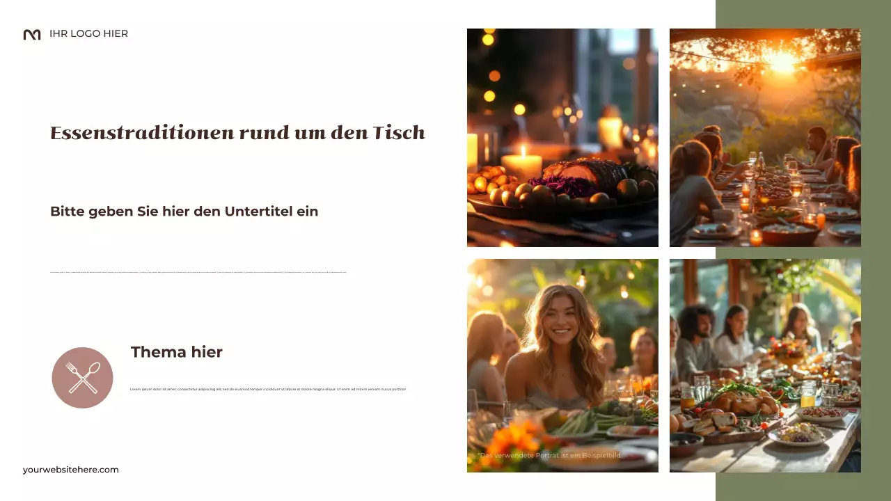 Beige Rustikal Meine Familientraditionen Präsentation