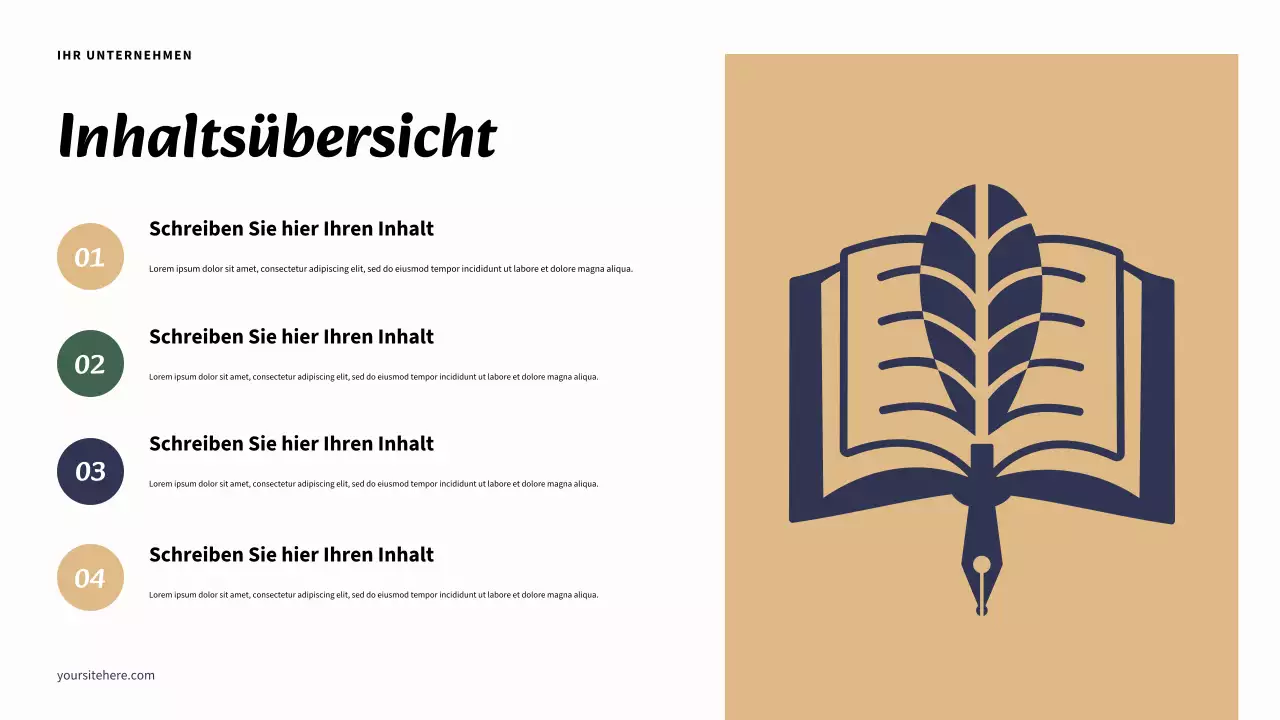 Modernes „My State Report“-Dokument in Beige und Marineblau