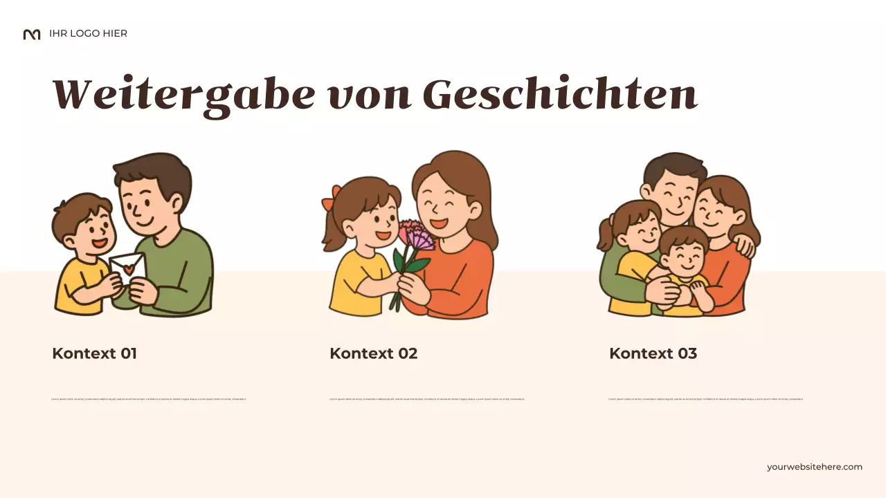 Beige Rustikal Meine Familientraditionen Präsentation