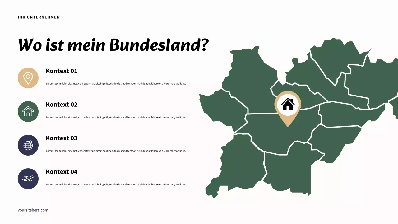 Modernes „My State Report“-Dokument in Beige und Marineblau