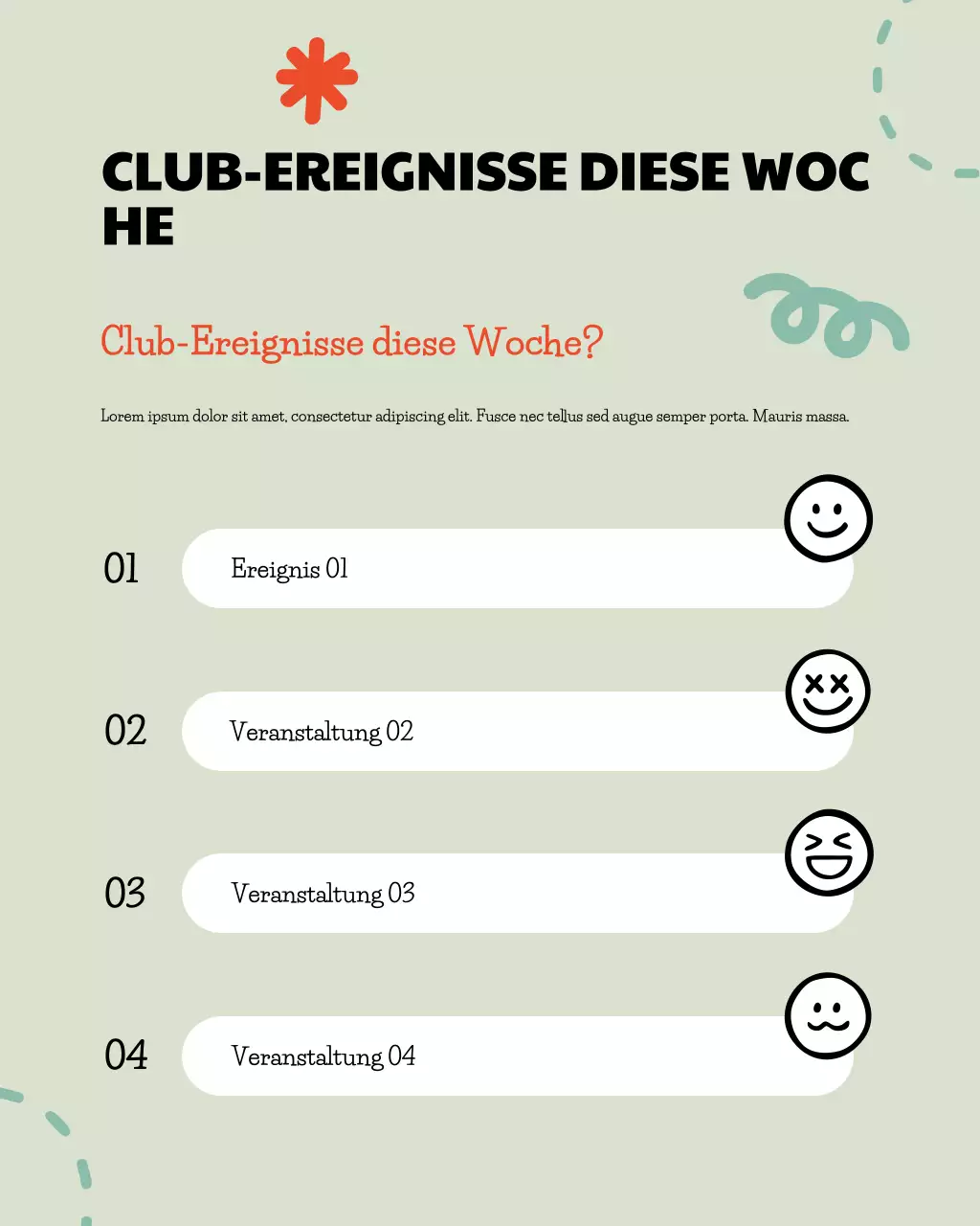 Wöchentliche Events des Yellow Modern Club Instagram-Beitrag