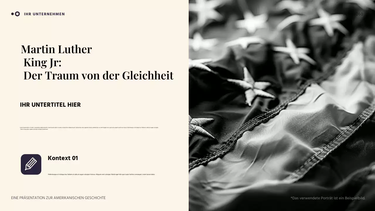 Orange und Blau Einfache amerikanische Geschichte Präsentation