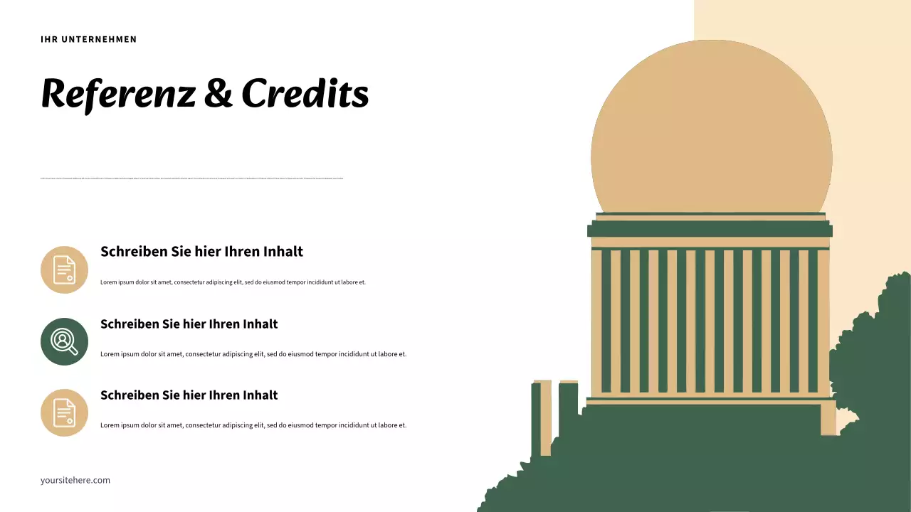 Modernes „My State Report“-Dokument in Beige und Marineblau