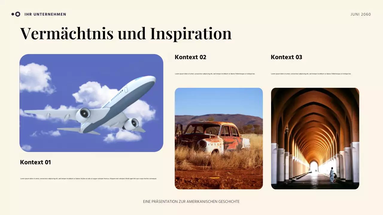 Orange und Blau Einfache amerikanische Geschichte Präsentation