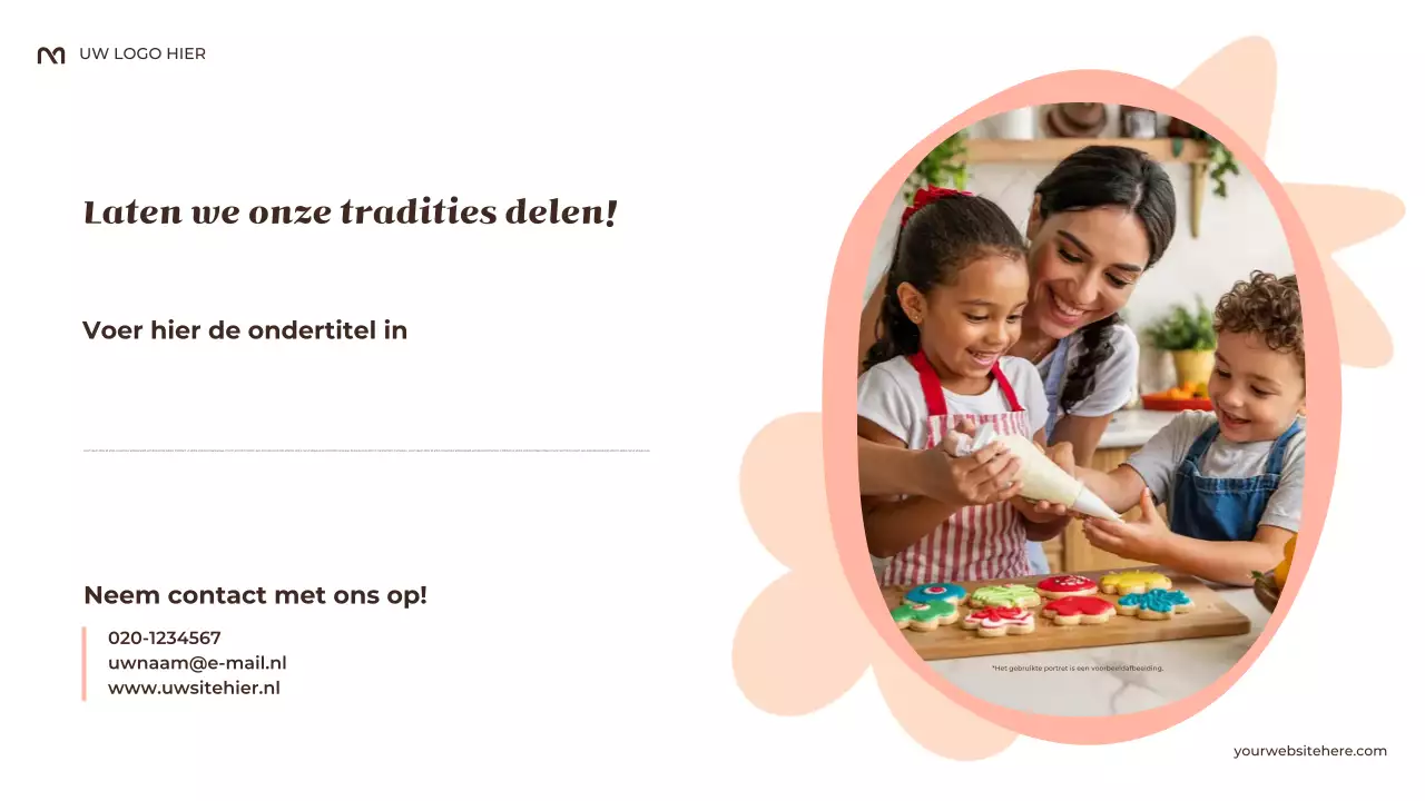 Beige Rustiek Mijn Familietradities Presentatie