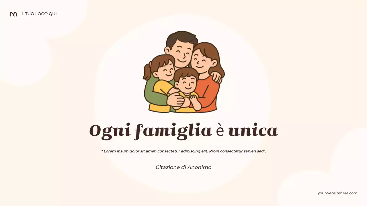 Presentazione delle tradizioni della mia famiglia in stile rustico beige