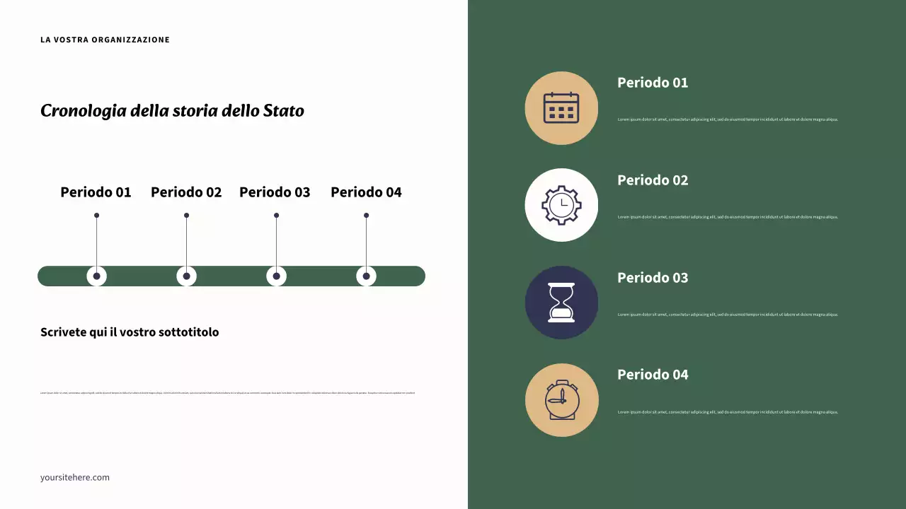 Documento di rapporto moderno My State in beige e blu navy