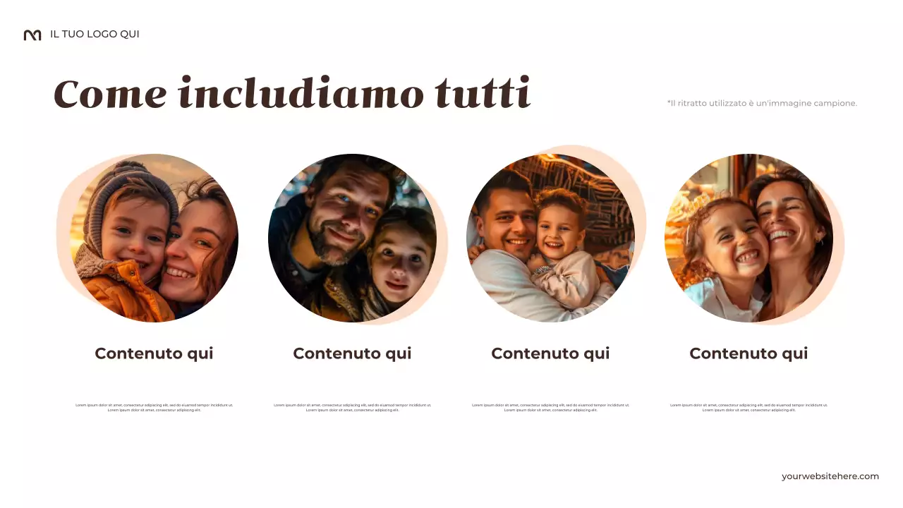 Presentazione delle tradizioni della mia famiglia in stile rustico beige