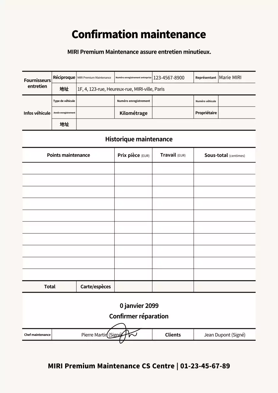 Guide d'entretien simple pour voiture beige