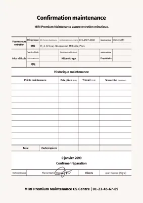 Guide d'entretien simple pour voiture beige