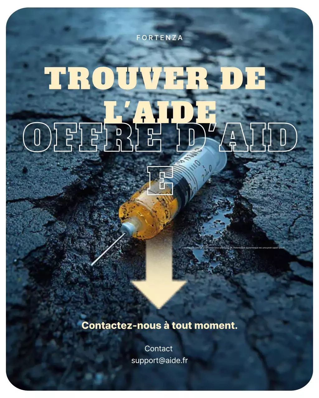 annonce de dépendance en gras bleu