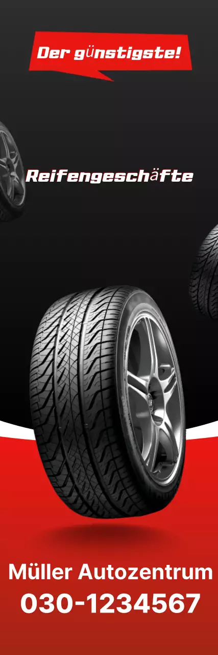 Schwarze, einfache Autowerbung