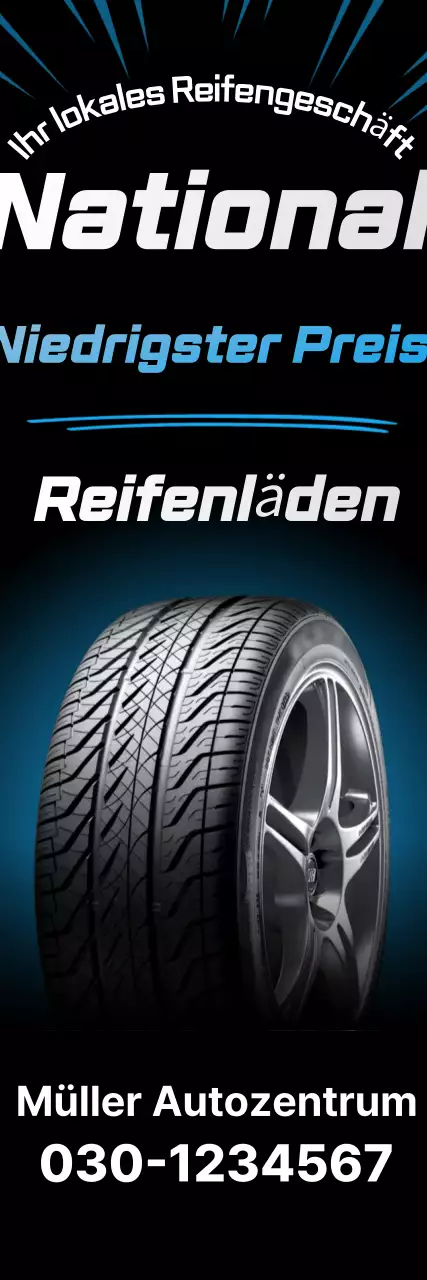 schwarze moderne Autowerbung