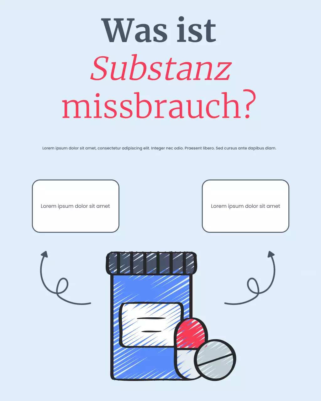 blaue moderne Substanzinformationen