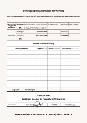 Beige Einfache Anleitung zur Autowartung