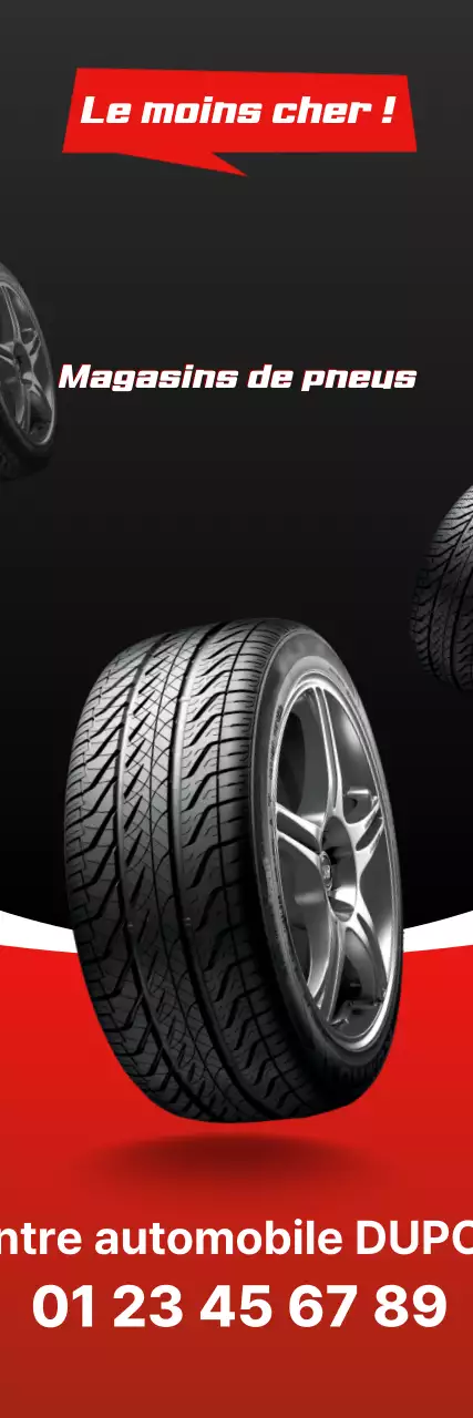 Publicité pour une voiture noire simple