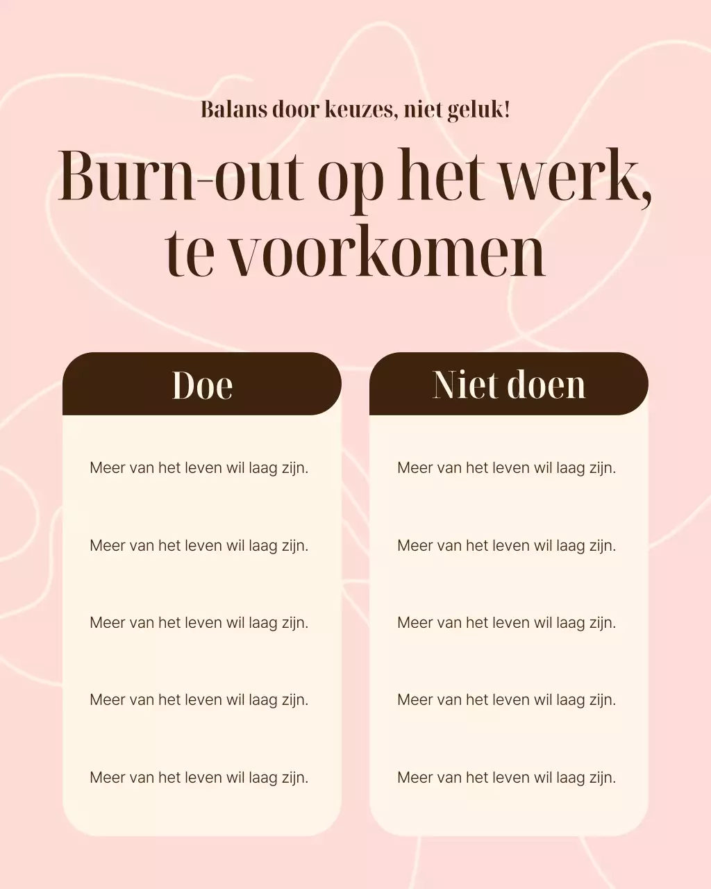 Roze moderne wellnessgids Instagram-bericht