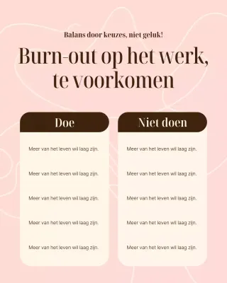 Roze moderne wellnessgids Instagram-bericht