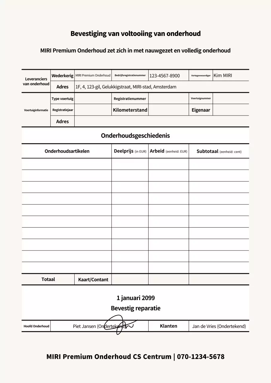 Beige Eenvoudige Auto Onderhoudsgids