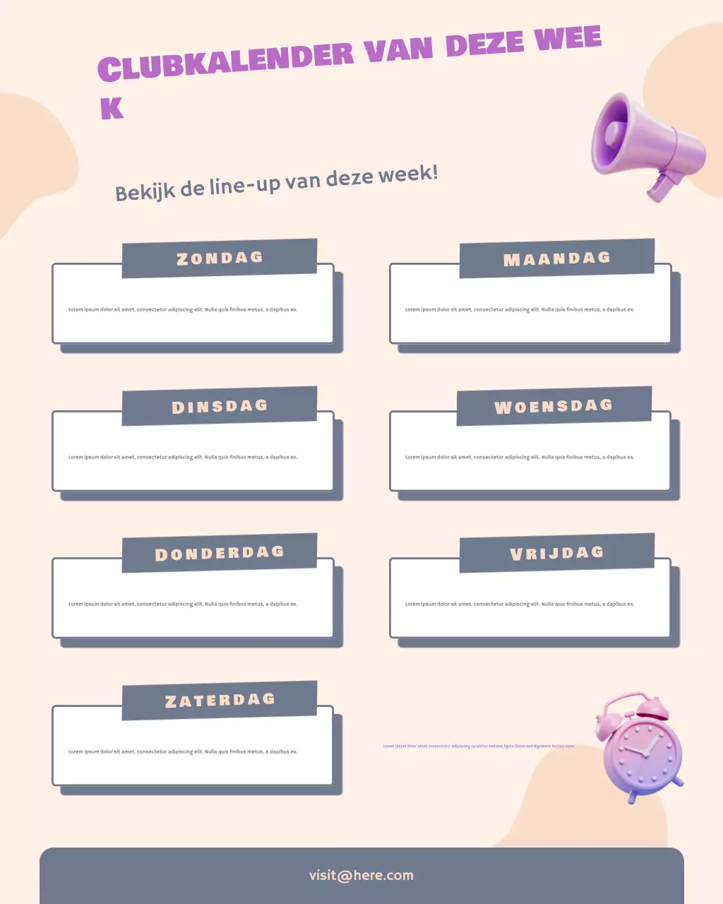 Instagram-bericht voor de Mint Modern Club-schemaplanner