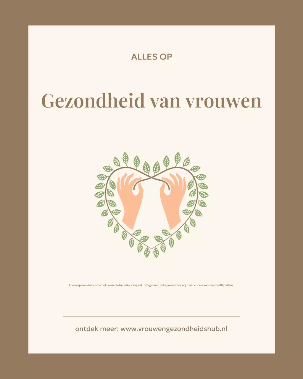 Beige Minimal Health Aankondiging Instagram Verticale Afbeelding