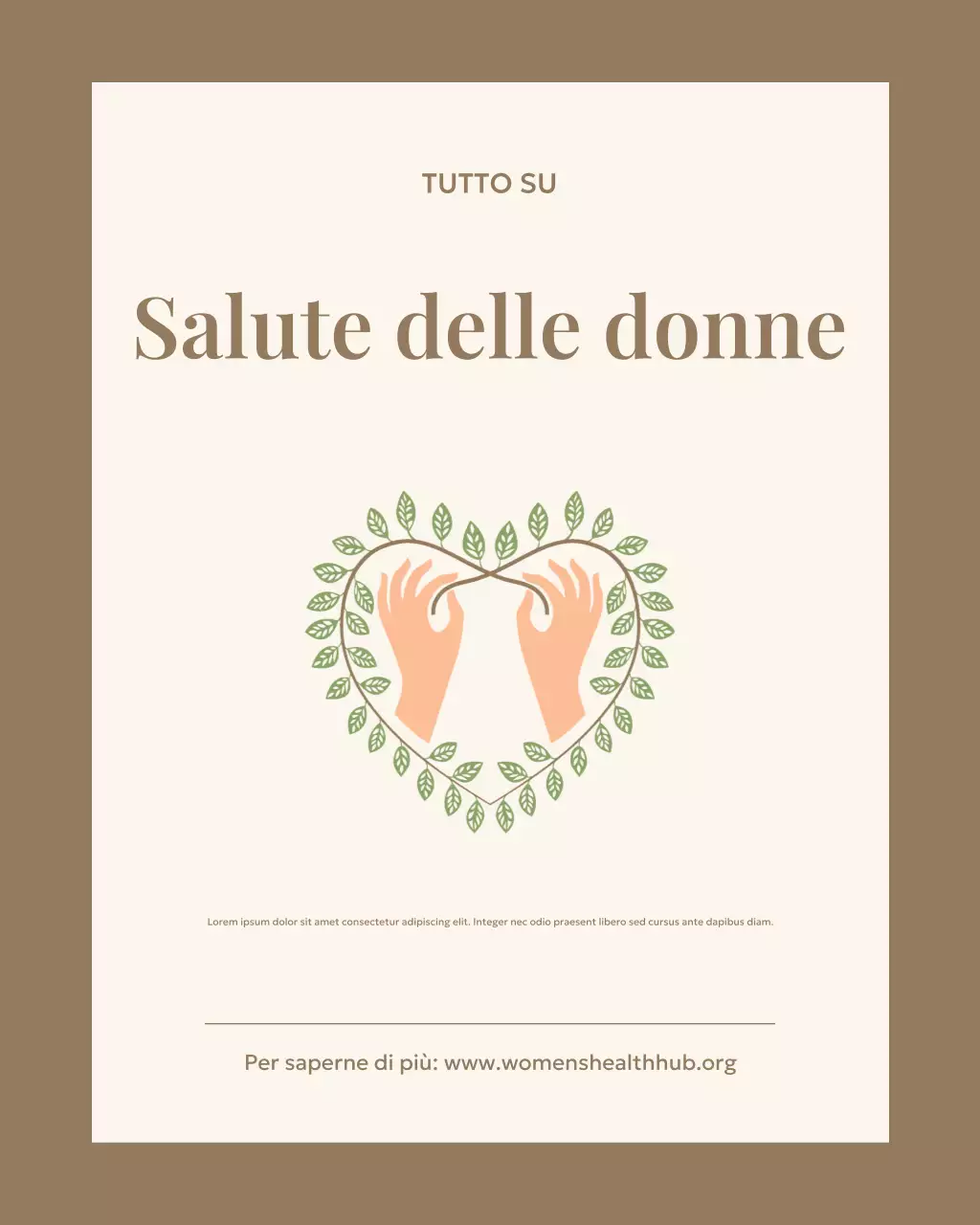 Immagine verticale di Instagram dell'annuncio di Beige Minimal Health