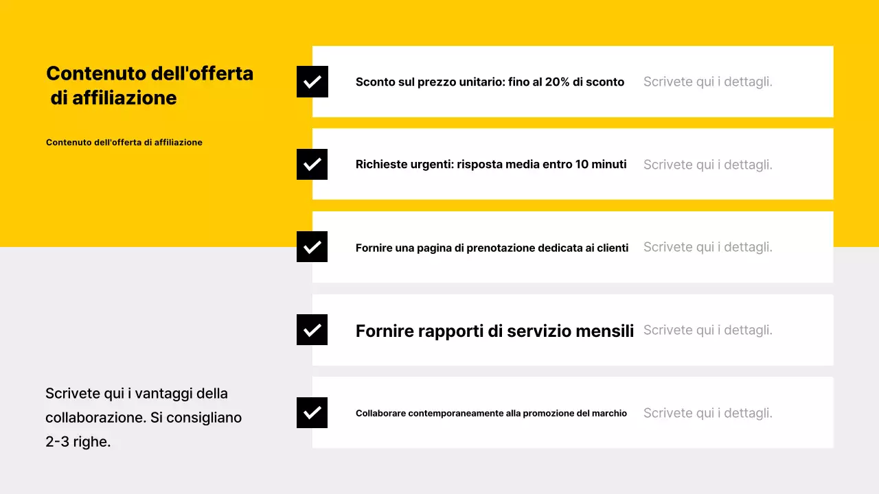 Biglietto da visita per auto moderna gialla