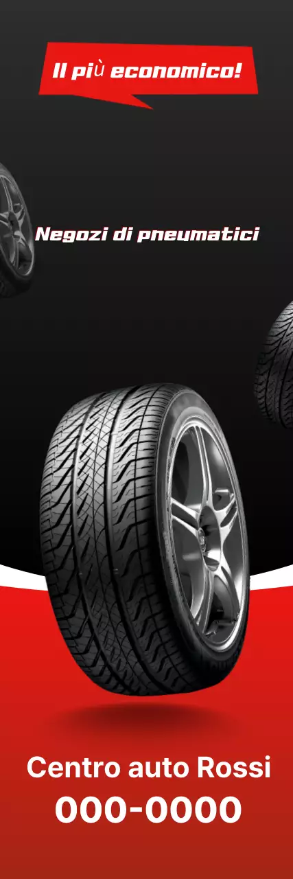 Pubblicità di un'auto semplice nera