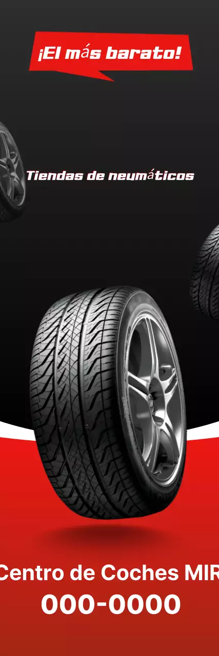 Anuncio de coche sencillo de color negro