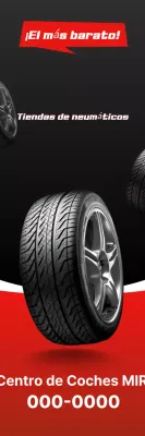 Anuncio de coche sencillo de color negro