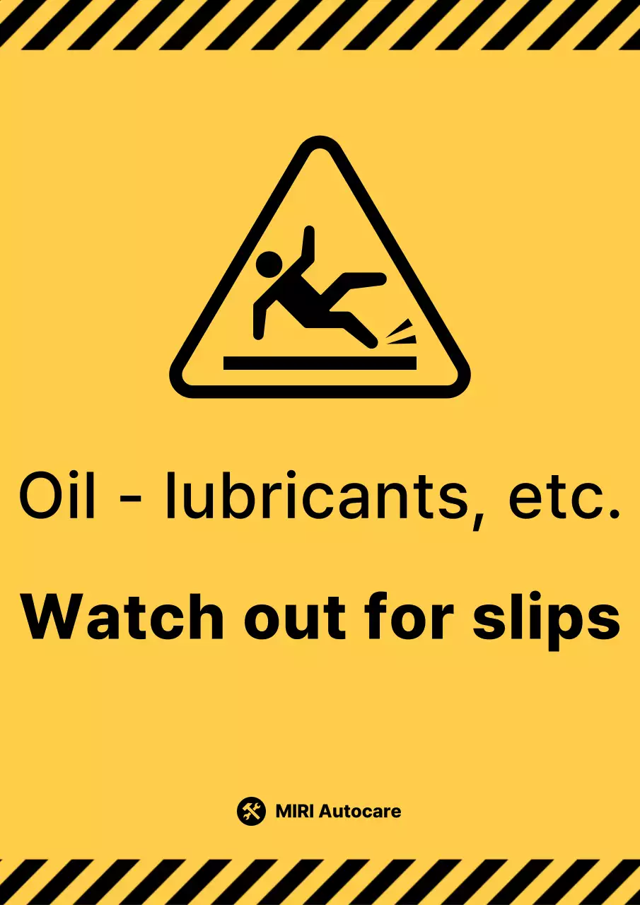 Hướng dẫn cảnh báo trượt cơ bản màu vàng