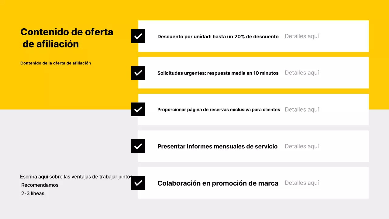 Tarjeta de presentación de coche moderno amarillo