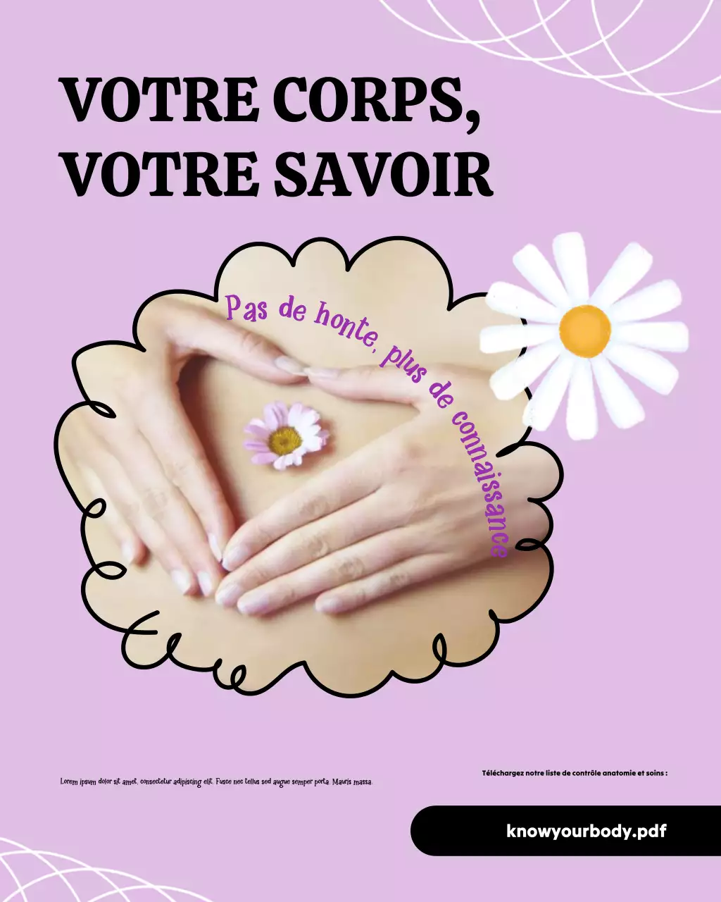 Publication Instagram Purple Modern Everything sur la santé des femmes