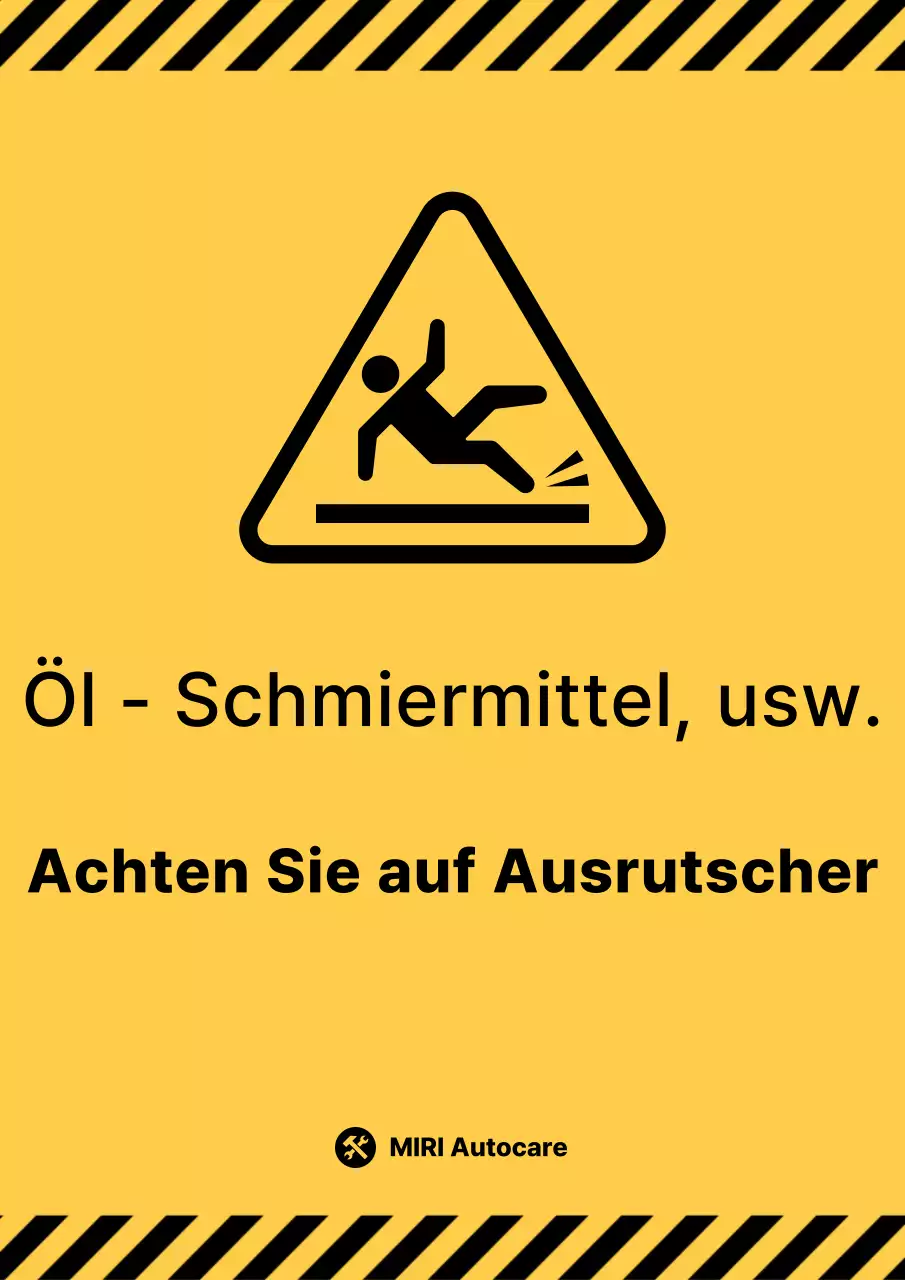 Gelber Leitfaden zur Grundausrutschgefahr