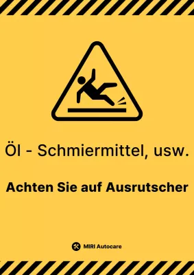 Gelber Leitfaden zur Grundausrutschgefahr