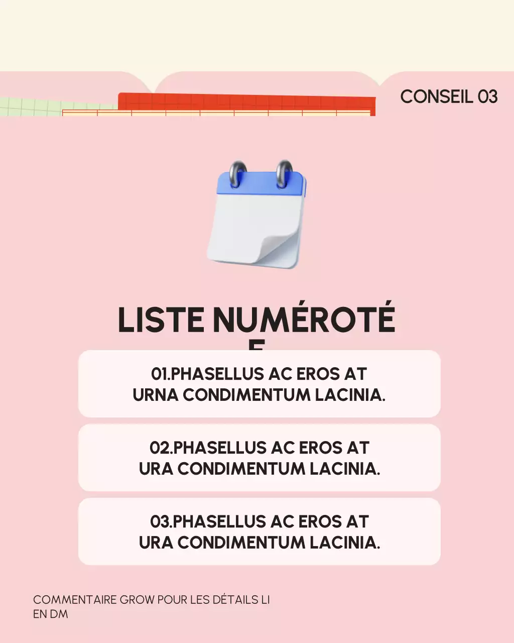 Guide des stratégies de productivité modernes roses : image verticale Instagram
